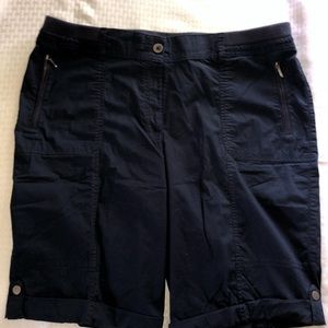 Chico’s Navy Blue Cargo Shorts